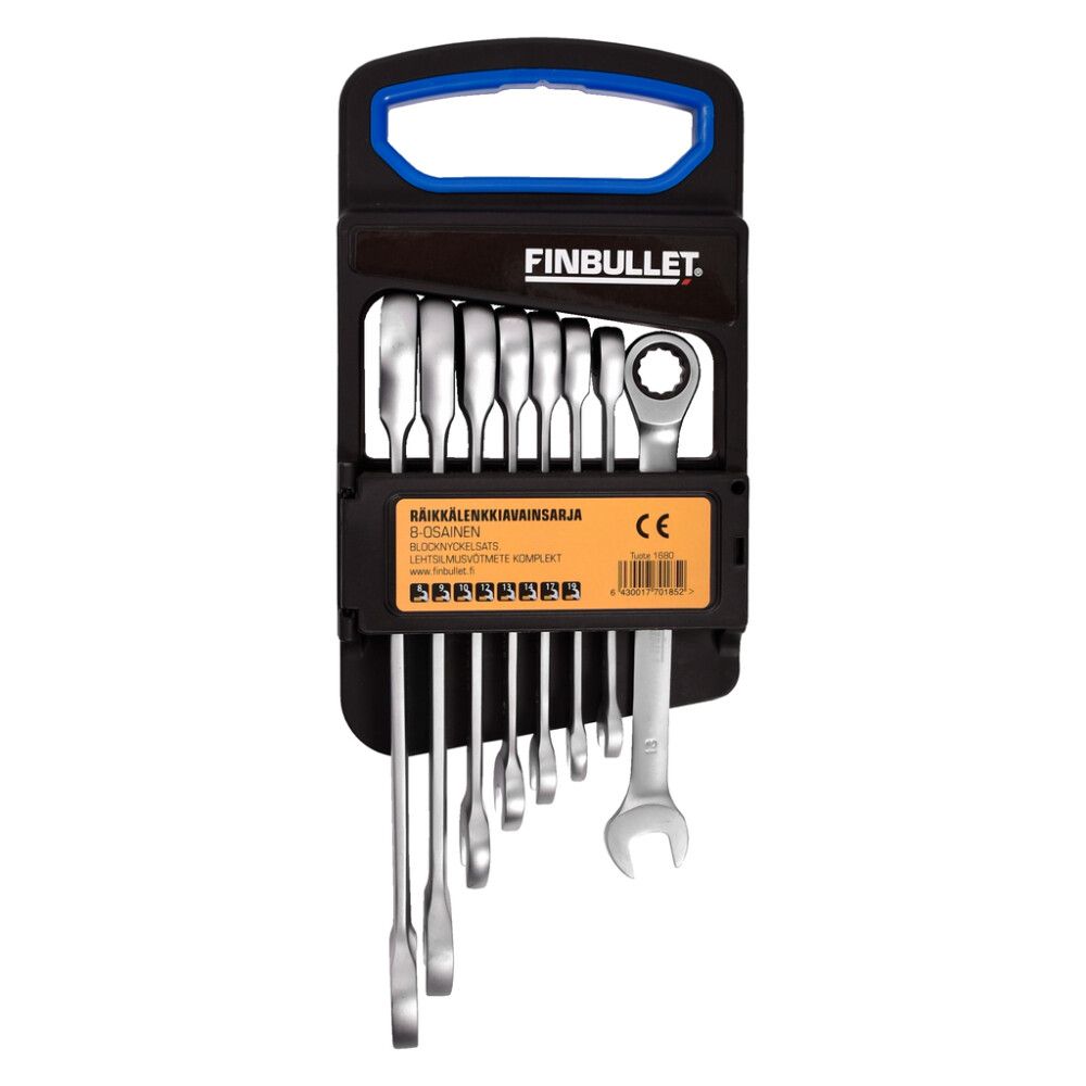 Lehtsilmusvõtmete komplekt Finbullet 8-19 mm 8-osaline