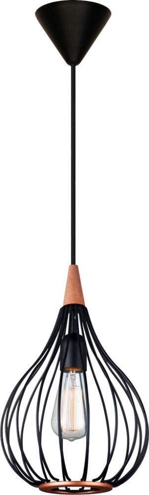 Rippvalgusti Halotech Drops 23 cm, must