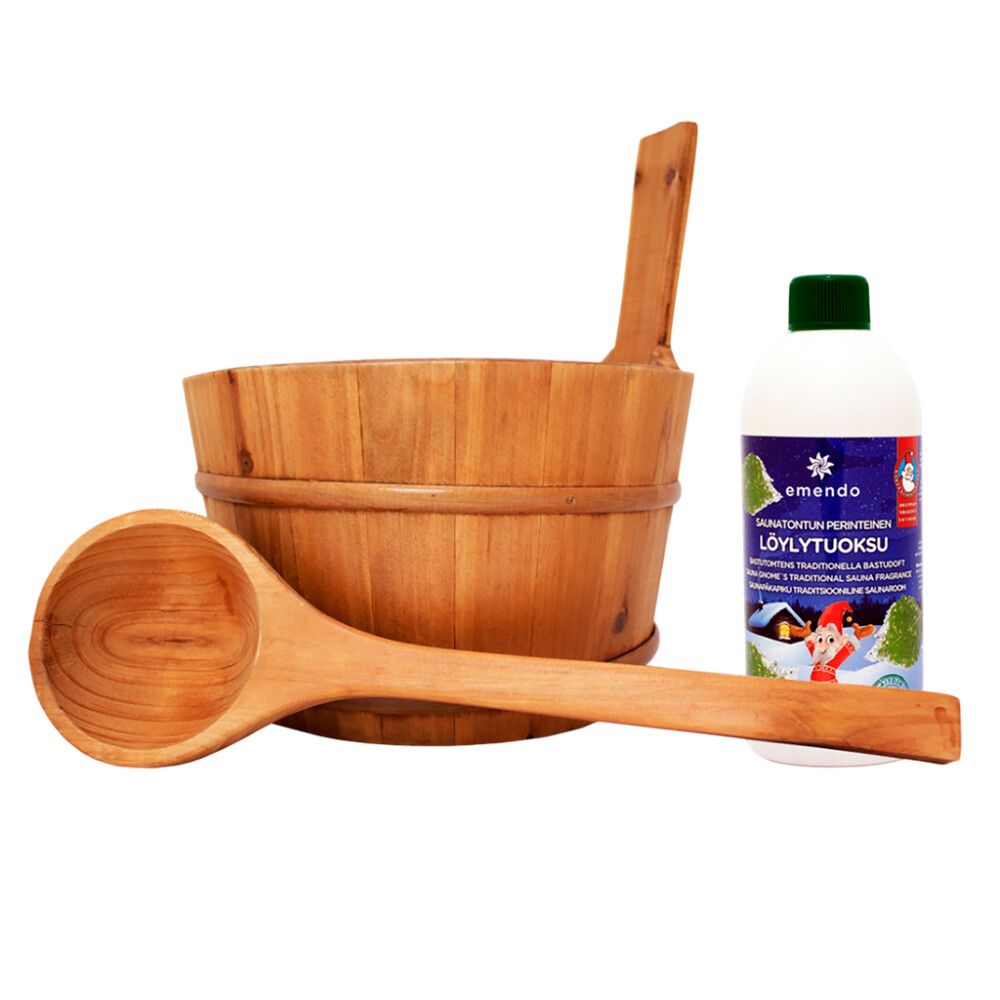 Saunakomplekt Emendo puit 3-osaline