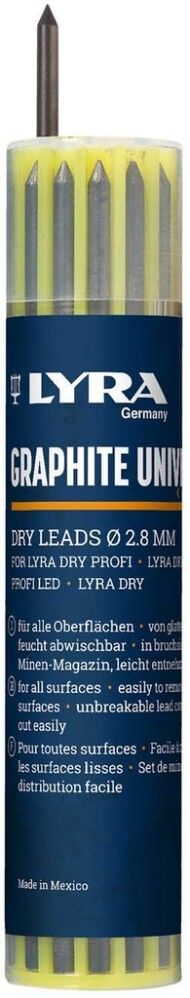 Märkepliiatsi täitesüsid Lyra Graphite Universal 12 tk