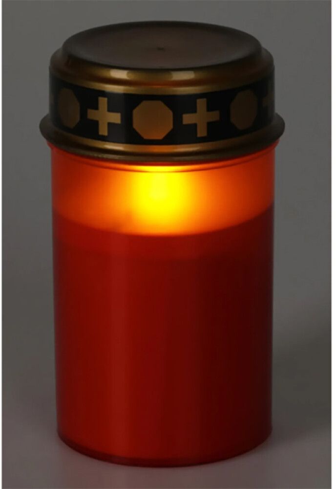 LED-hauaküünal Ø 6,5 x 12 cm punane