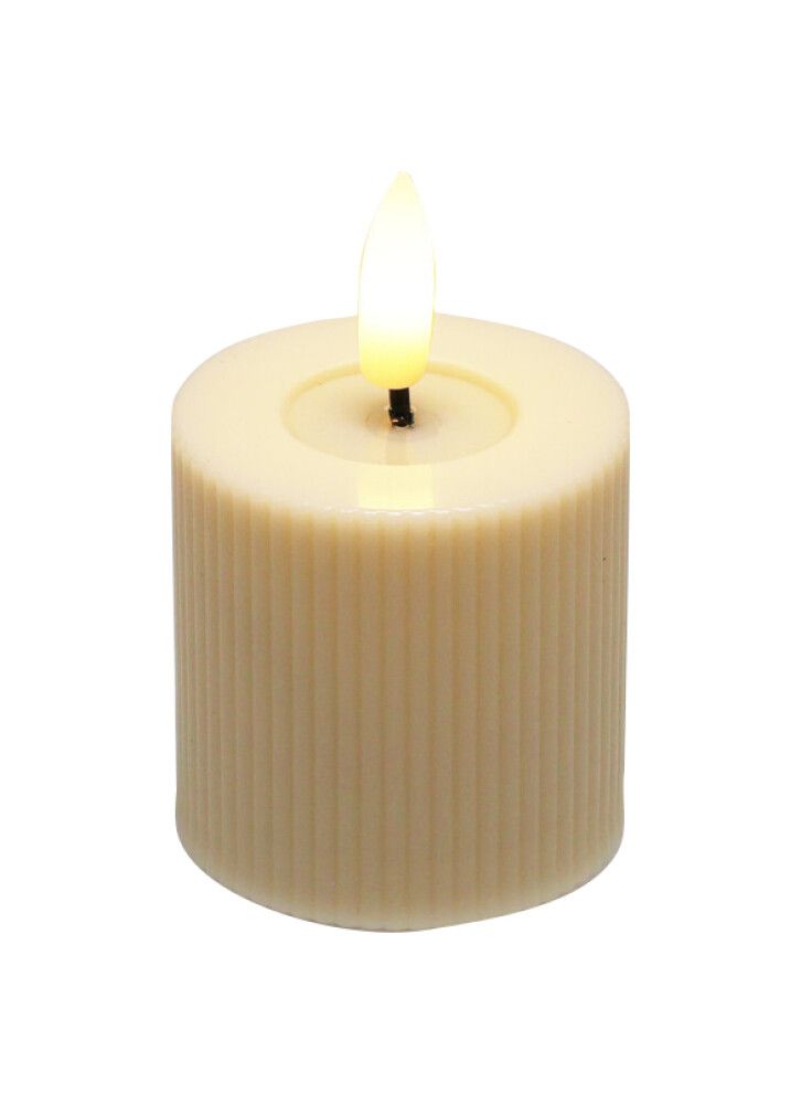 LED-küünal 5 x 6 cm, beež