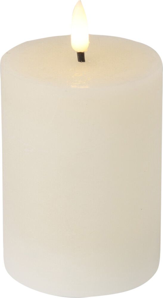 LED-küünal 7,5 x 10 cm, beež