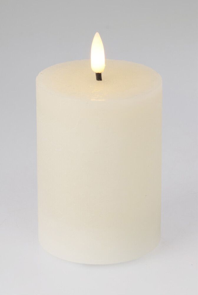 LED-küünal 7,5 x 10 cm, beež