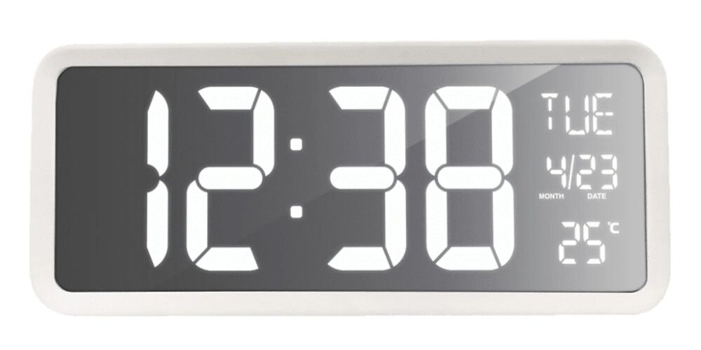 Digitaalne äratuskell Technoline WS 8130 36,8 x 15,8 cm, valge