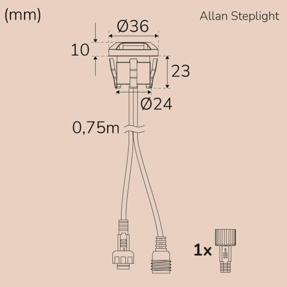 Treppivalgussari Llitt Allan 1-osaline