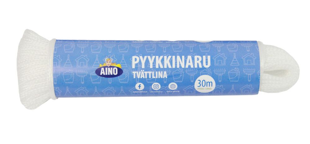 Pesunöör Aino 30 m, valge