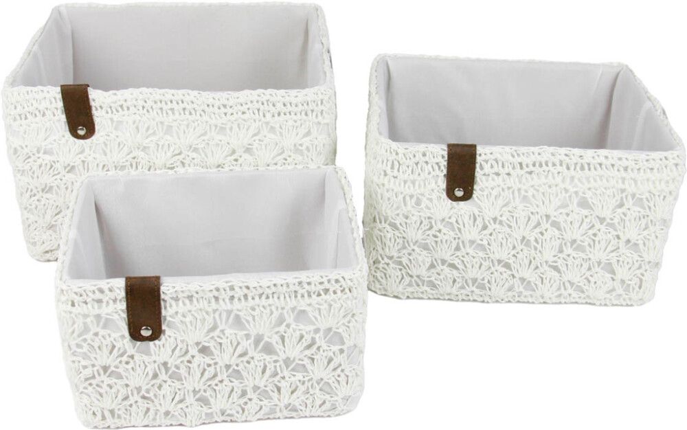 Paberkorv Valley 28 x 21 x 17 cm, valge