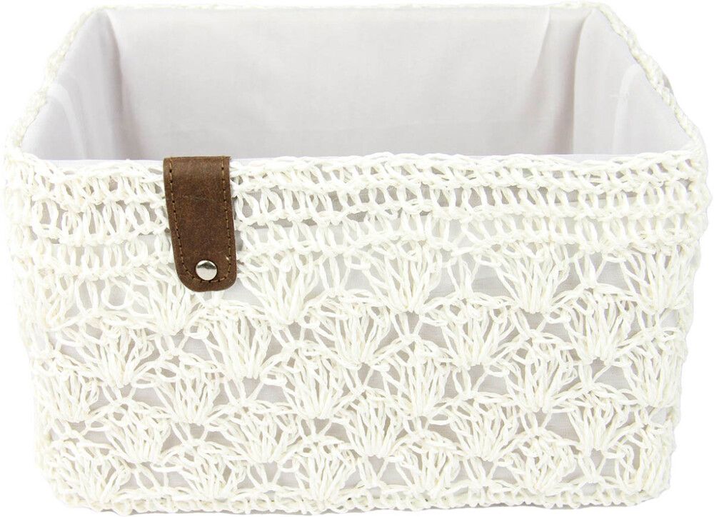 Paberkorv Valley 31 x 25 x 19 cm, valge