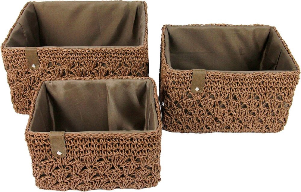 Paberkorv Valley 23 x 17 x 15 cm, pruun