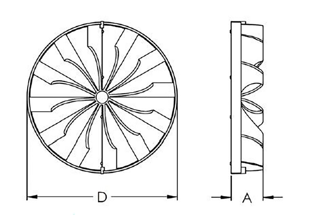 Ventilatsiooni tagasivooluklapp EEV100