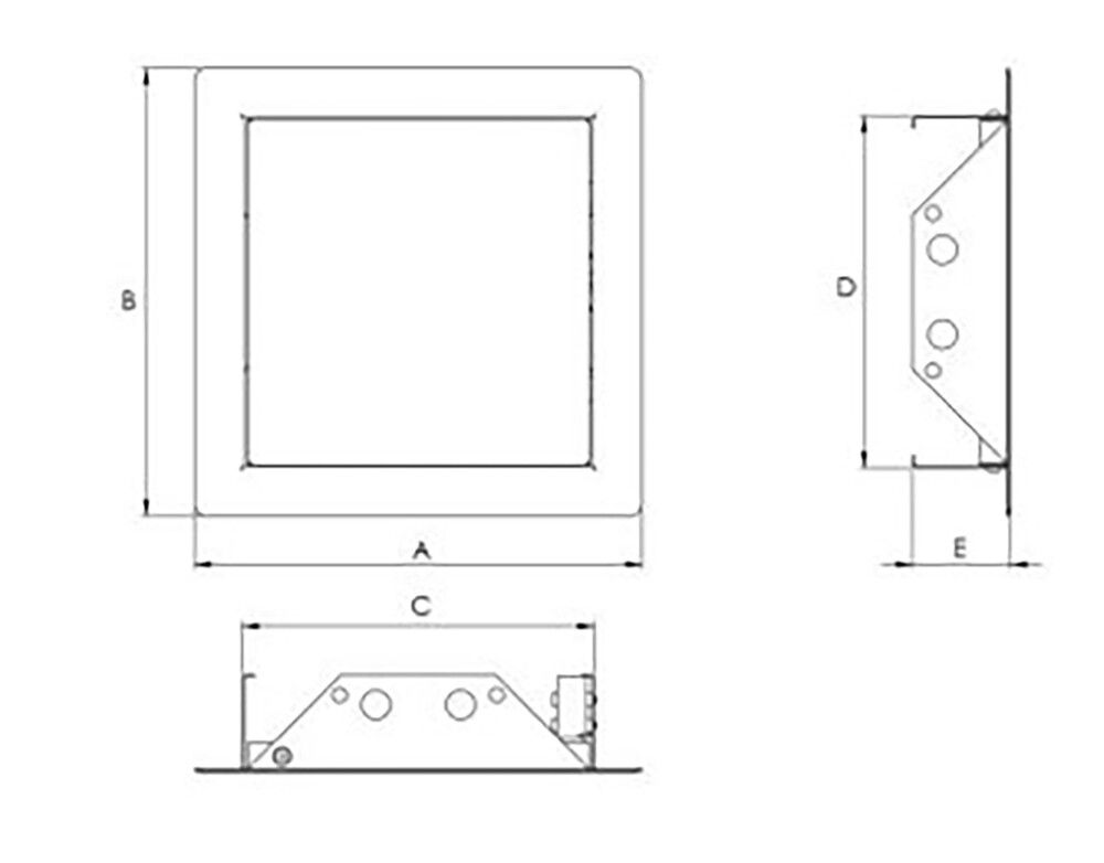 Kontroll-luuk Europlast CLICK RLMP 300 x 300 mm
