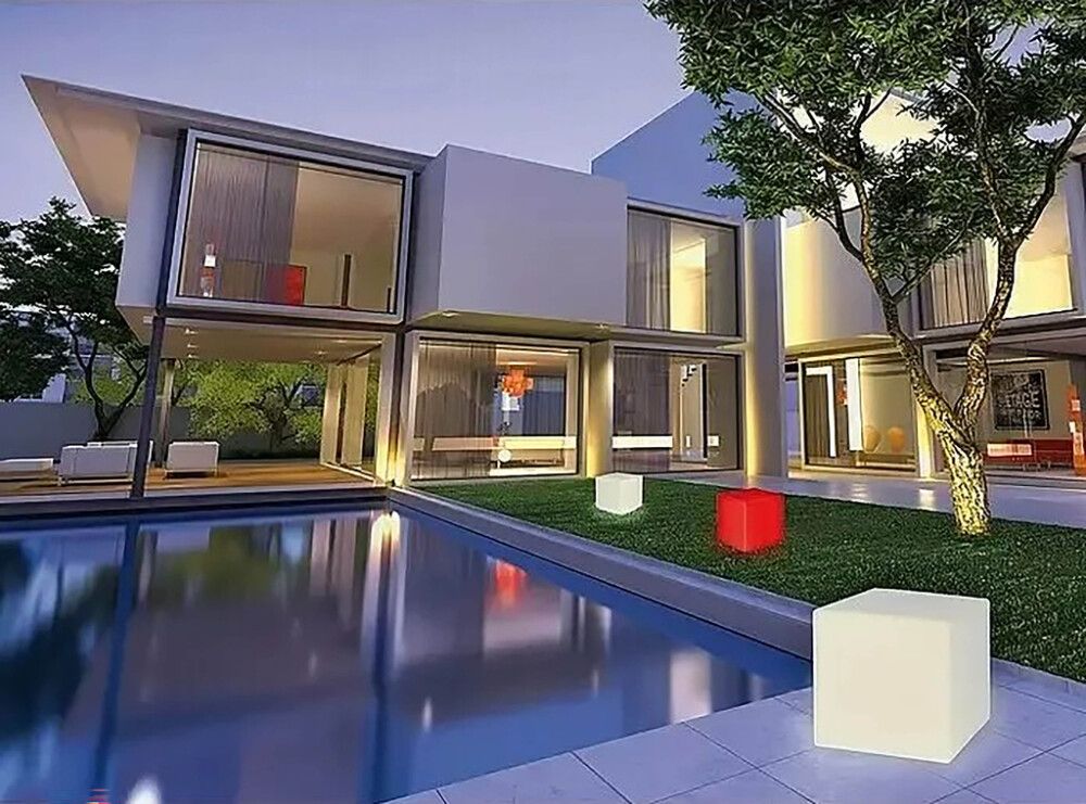 LED-solarvalgusti Kuubik 