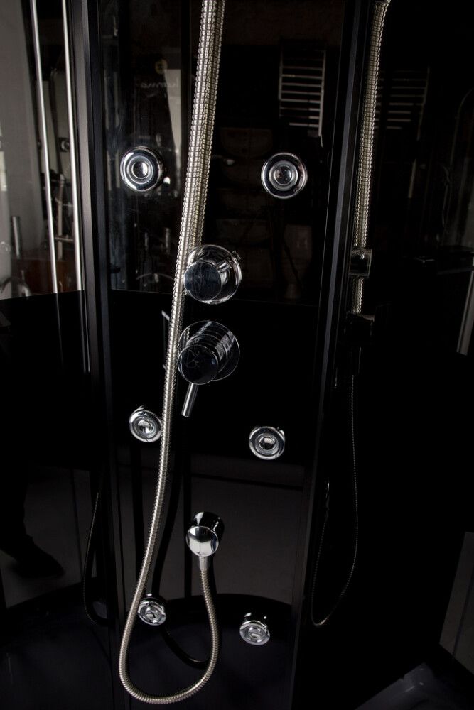 Dušikabiin Harma Black Onyx 85 x 85 cm