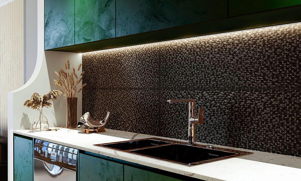 Seinaplaat Bien Vesta titanium 30 x 90 cm