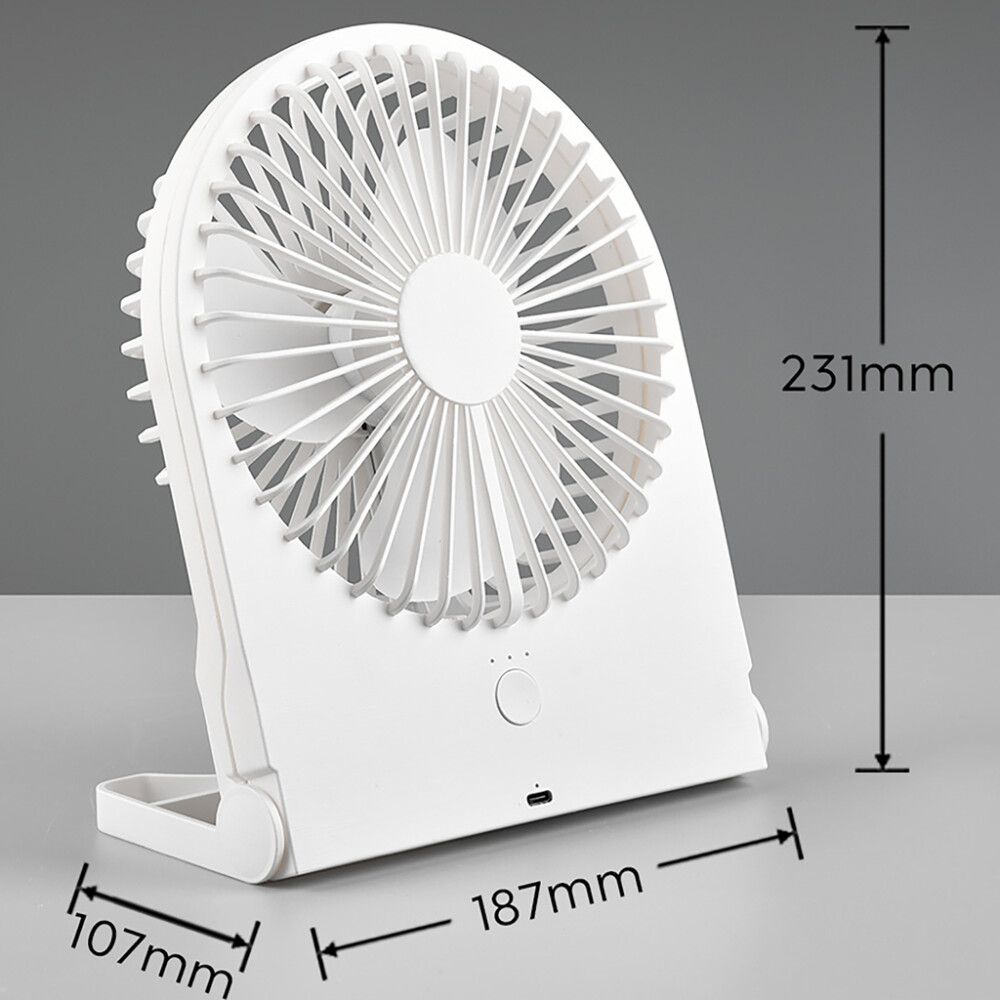 Lauaventilaator Reality Leuchten Breezy Valge