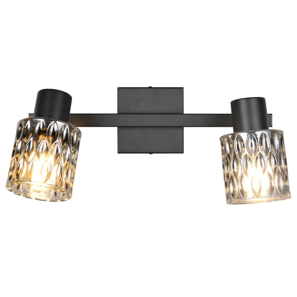 Kohtvalgusti Trio Jack mattmust/suitsuklaas 2-osaline