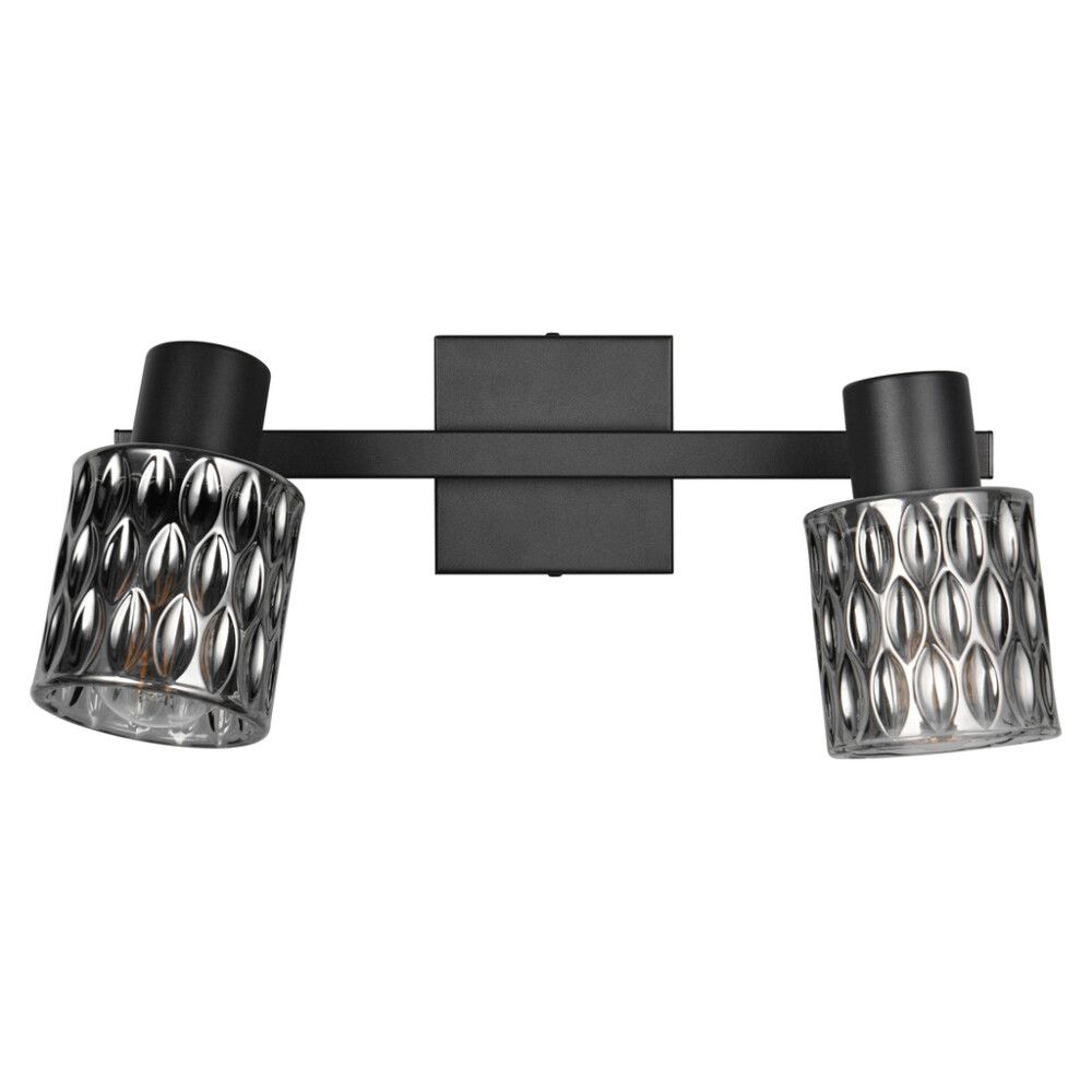 Kohtvalgusti Trio Jack mattmust/suitsuklaas 2-osaline