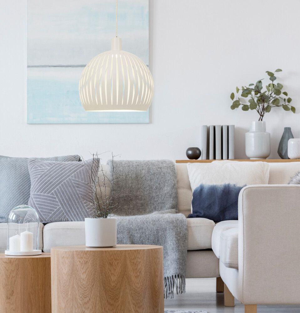 Ripplamp Aneta Grafika 30 x 30 x 36 cm, valge