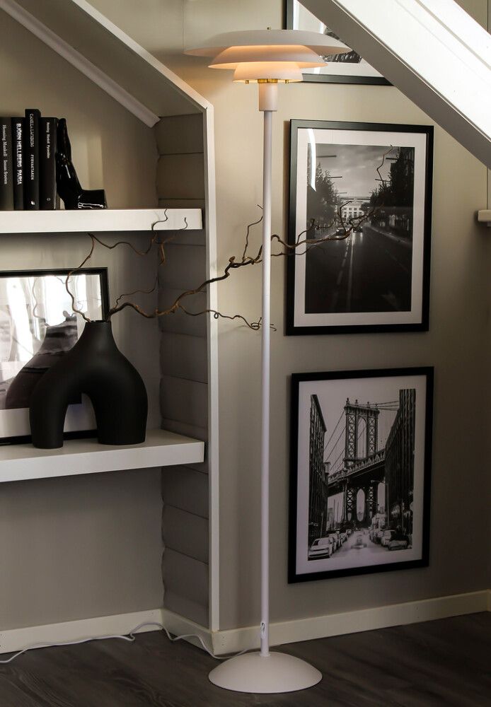 Põrandavalgusti Aneta Epsilon valge