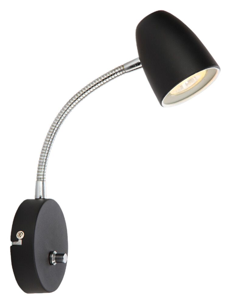 Seinavalgusti Aneta Sandnes 10 x 24 x 22 cm Must/Kroom