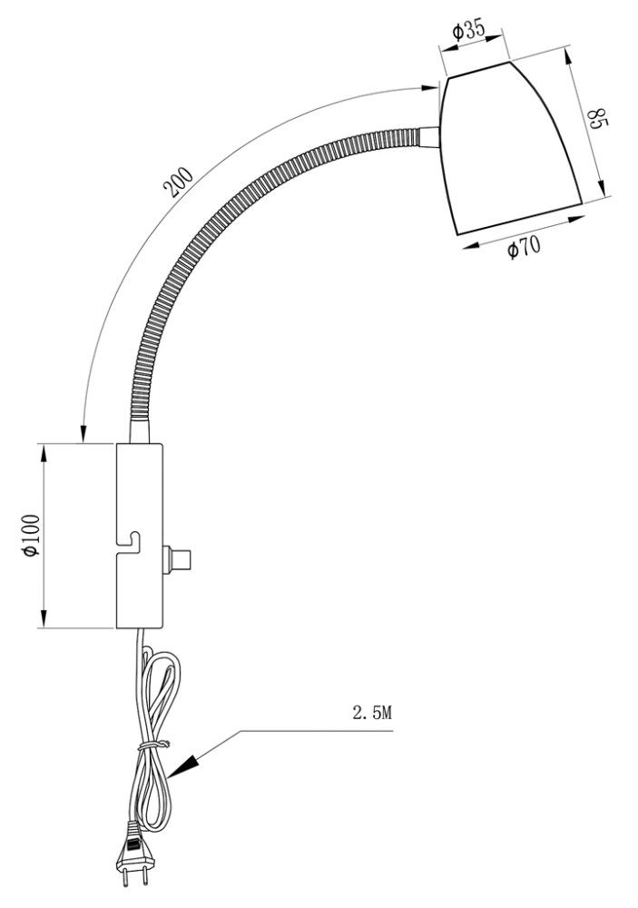 Seinavalgusti Aneta Sandnes 10 x 24 x 22 cm Antiikne