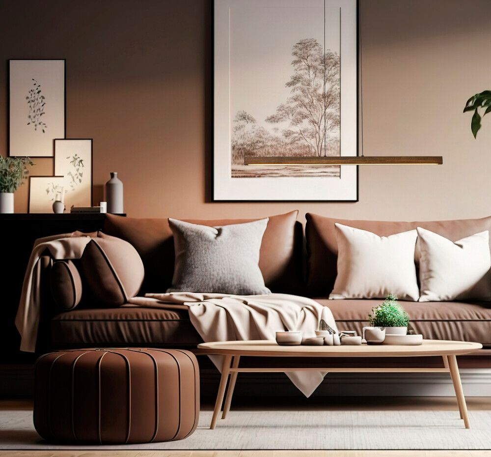 Rippvalgusti Aneta Linea pruun/must 100 x 4 x 4 cm