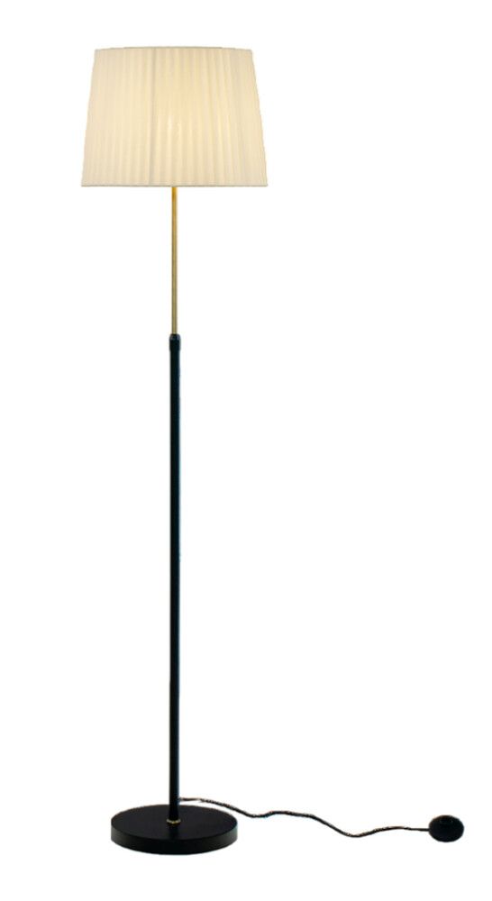 Põrandavalgusti Aneta Ezai must/matt messing Ø 36,5 x 155 cm