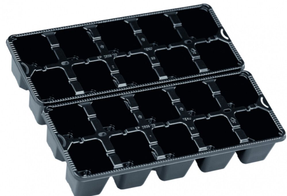 Kassett Teku EP 2936/20 36 x 29 x 6,5 cm, must/hall