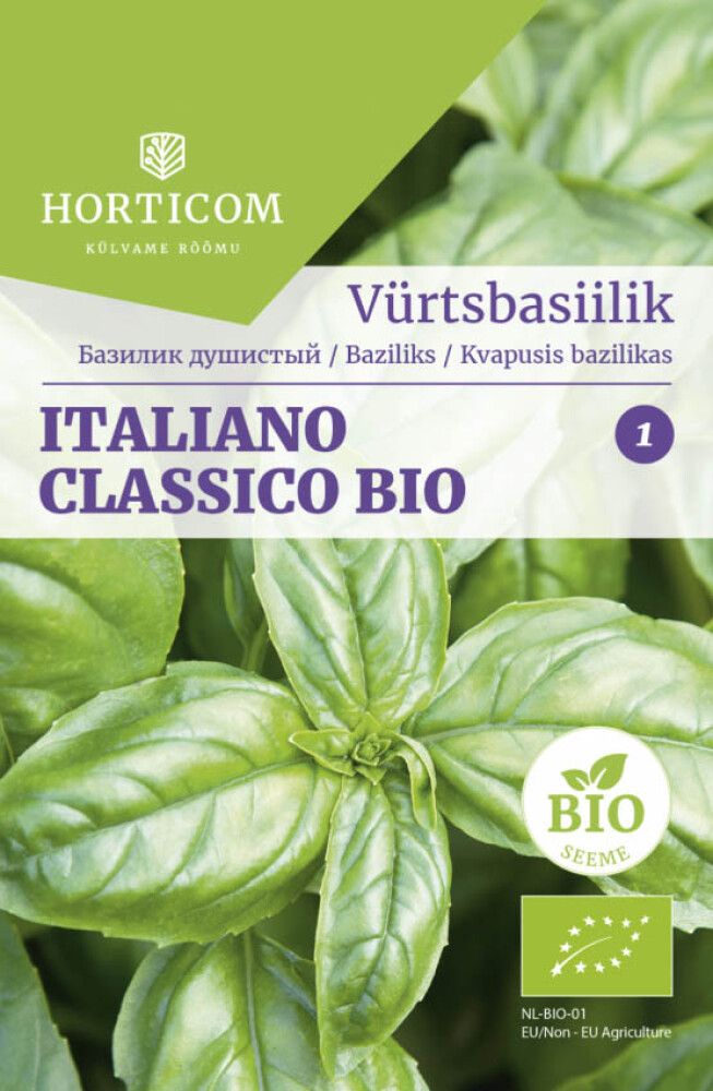 Vürtsbasiilik Italiano Classico BIO 1g 1