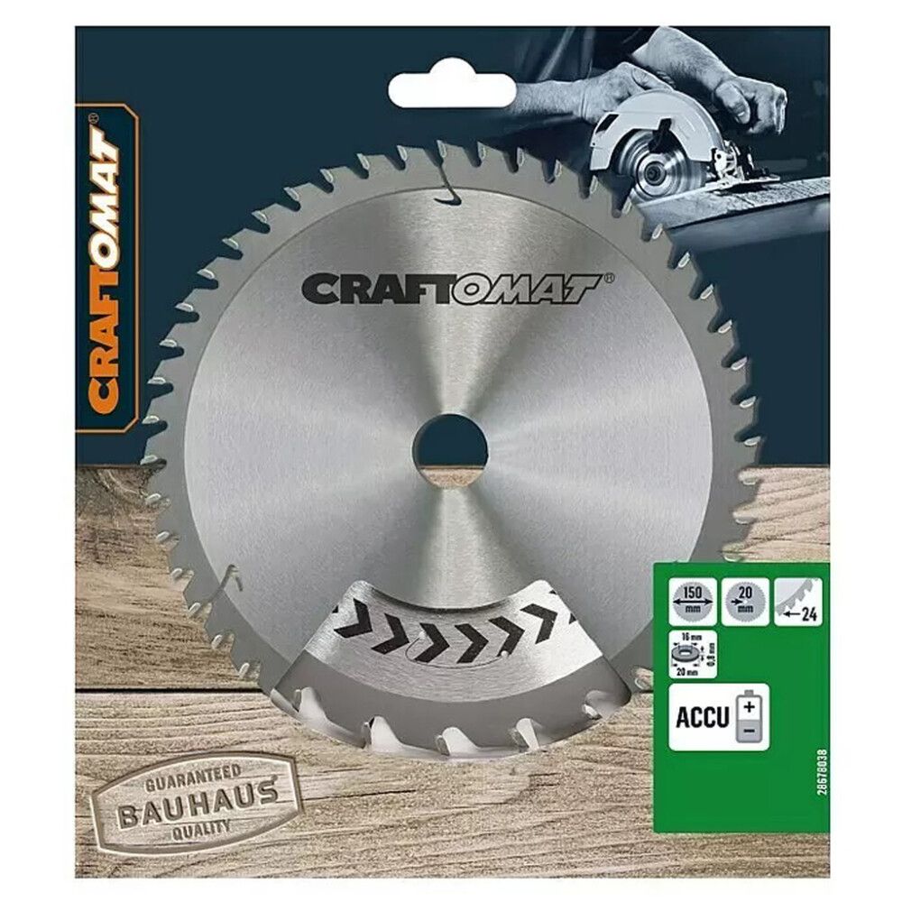 Saeketas Craftomat 150 x 20 mm 24T