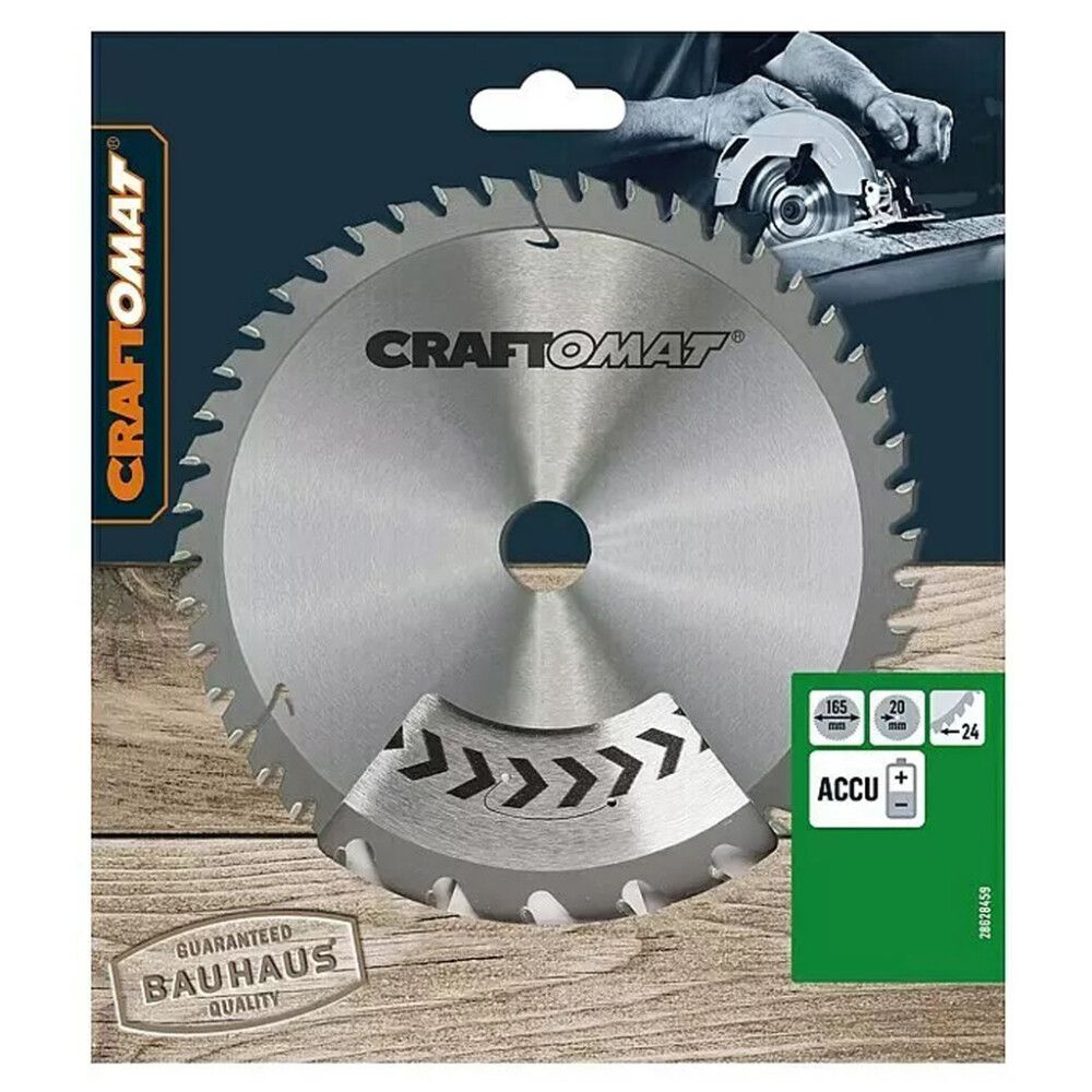 Saeketas Craftomat 165 x 20 mm 24T