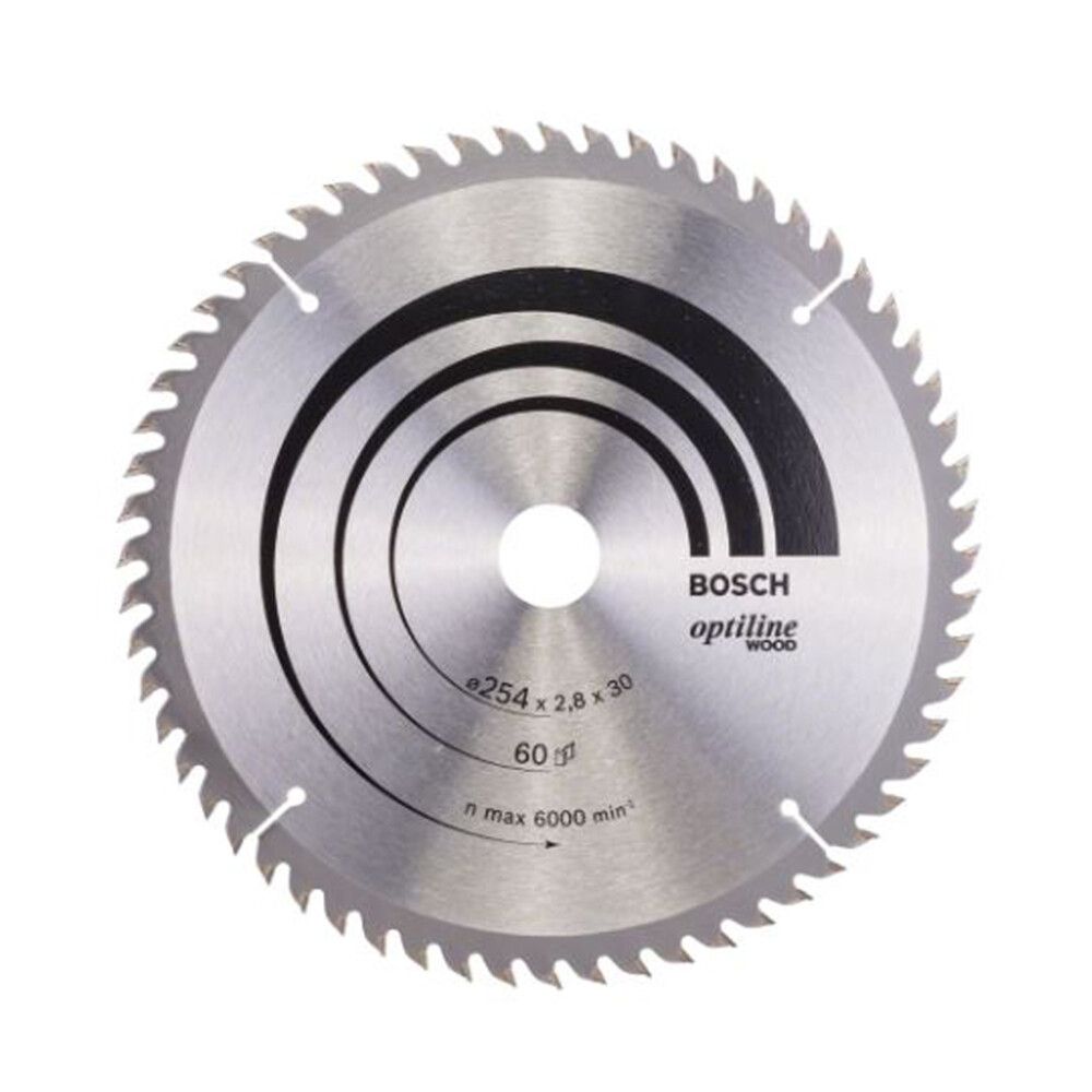 Saeketas Bosch Optiline Wood 254 x 30 mm T60