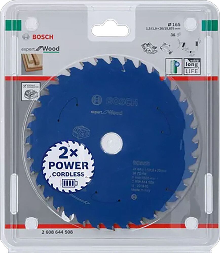 Saeketas Bosch Expert for Wood 165 x 20 mm 36T
