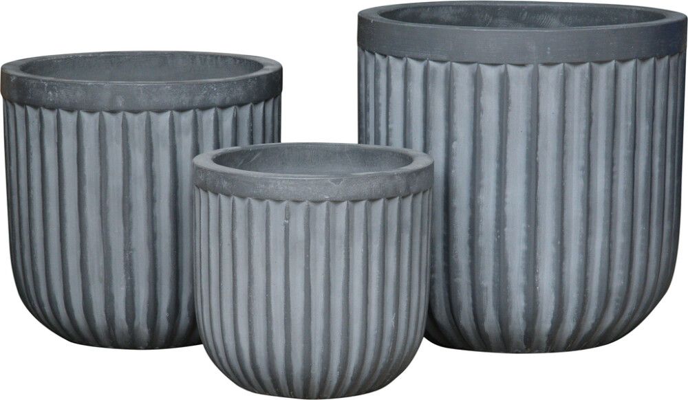 Õuepott Emilia 36 cm, hall