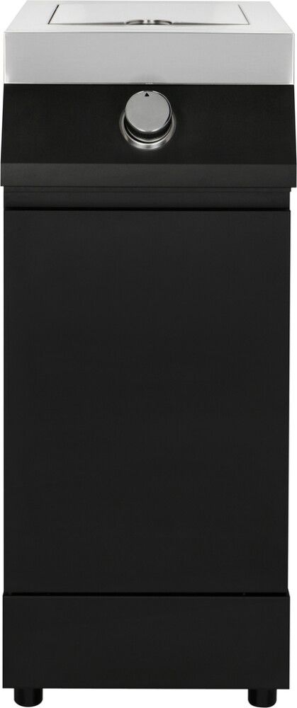 Küljekapp põletiga Kingston Quad suveköögile must