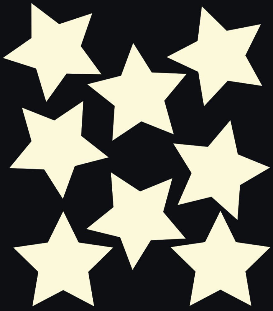 Seinakleebis Plage XS Helendav Täht