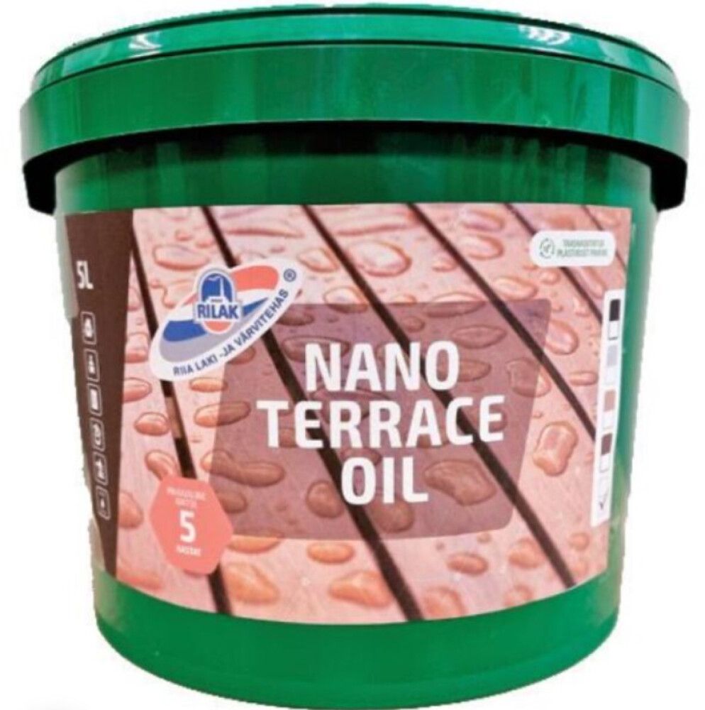Terrassiõli veepõhine Nano Terrace 1 l, must