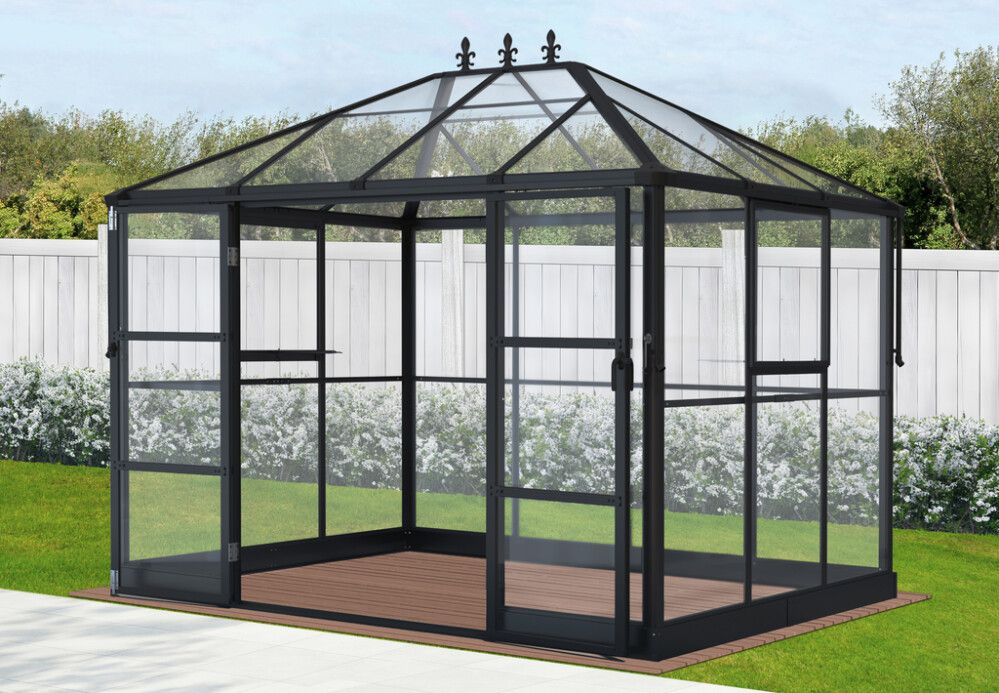 Kasvuhoone Gardol Royal 215 x 284 x 243 cm, must