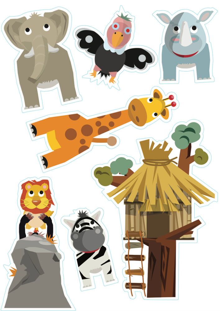 Posterkleebis Plage Aafrika