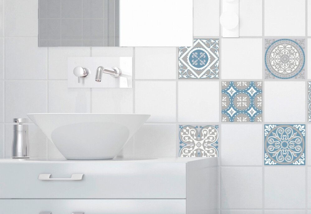 Sisustuskleebis Plage Tsementplaadid 15 x 15 cm, 6 tk/pakk