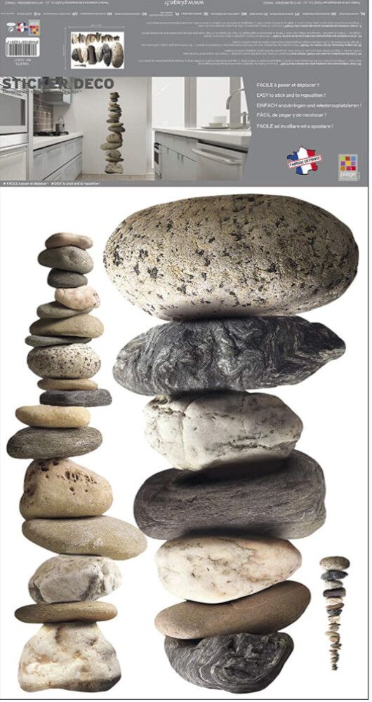 Posterkleebis Plage Kivid 48 x 68 cm