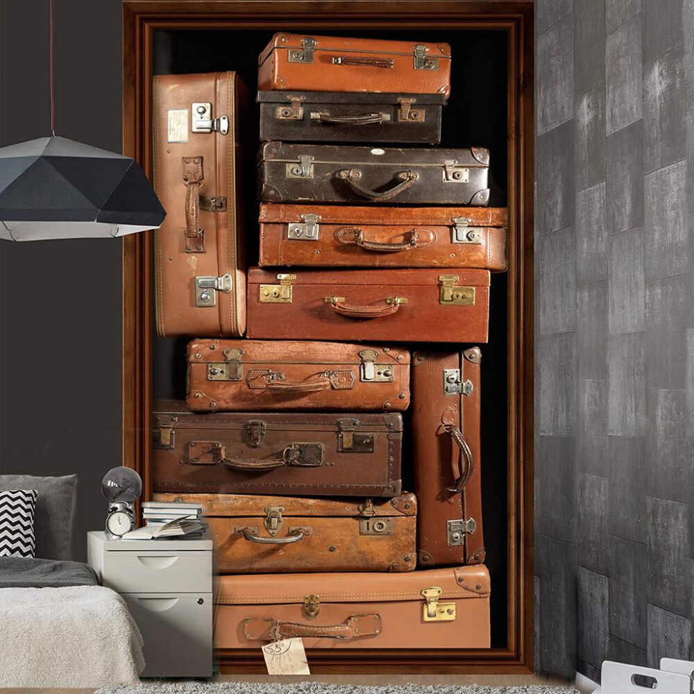 Fototapeet Plage Panoramic Suitcases 1,5 x 2,5 m