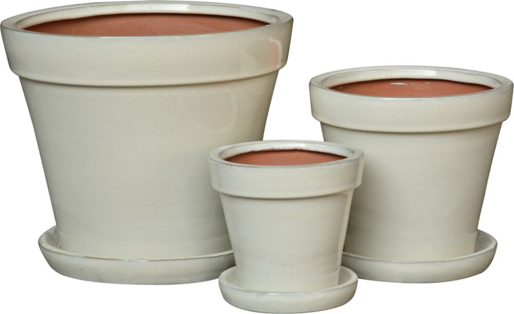 Lillepott Kaisa 23 x 25 cm, valge