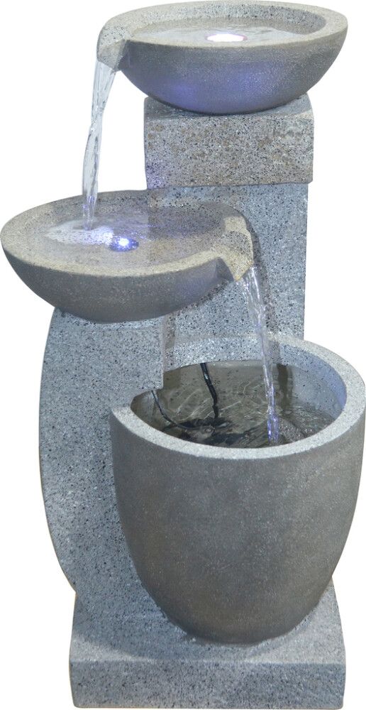 Purskkaev 3 kausiga 31,5 x 31,5 x 59 cm