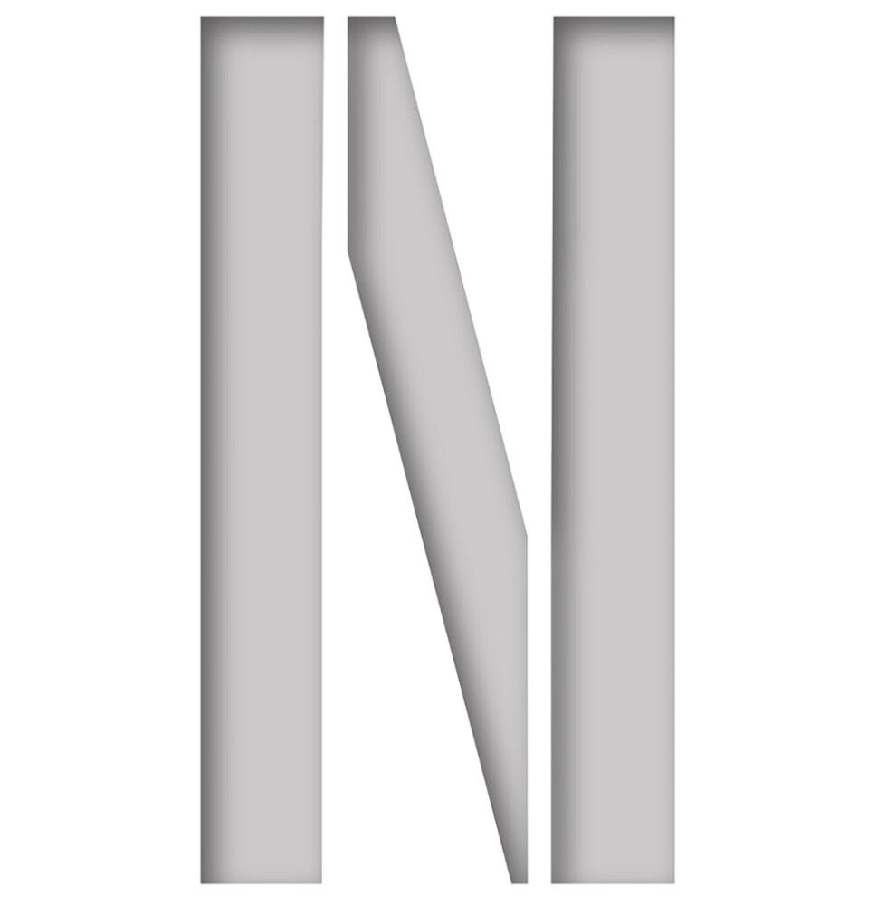 Šabloon kirjatäht Plage 9,5 x 9,5 cm