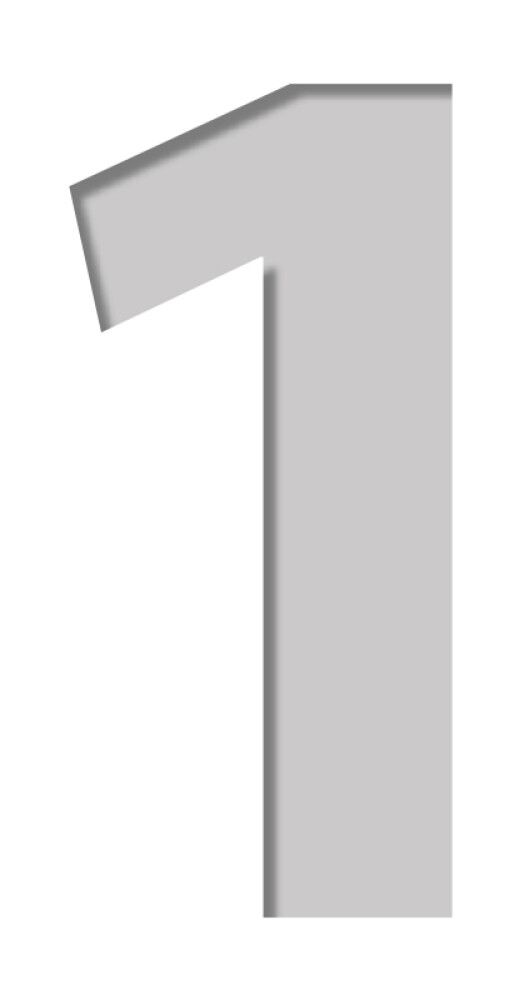 Šabloon number Plage 9,5 x 9,5 cm