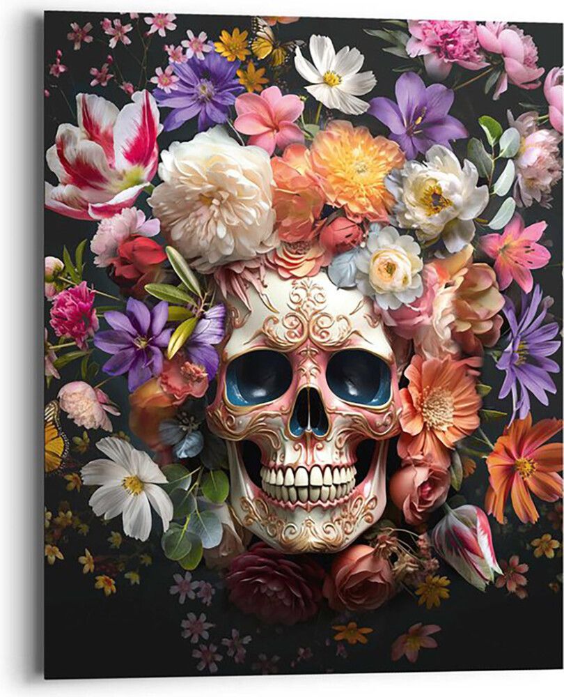 Sisustuspilt Reinders Floral Skull 40 x 50 cm