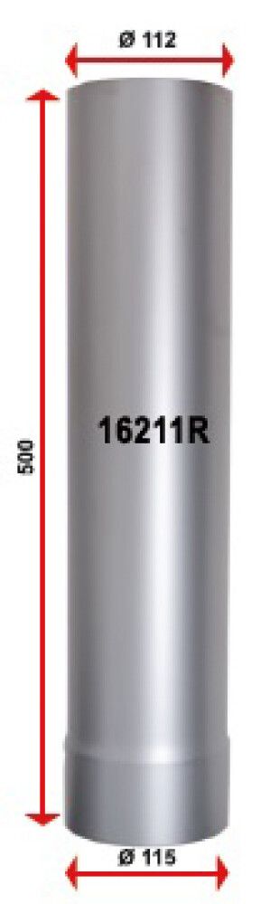 Suitsutoru Misa T600, Ø 115/112 mm, 0,5 m