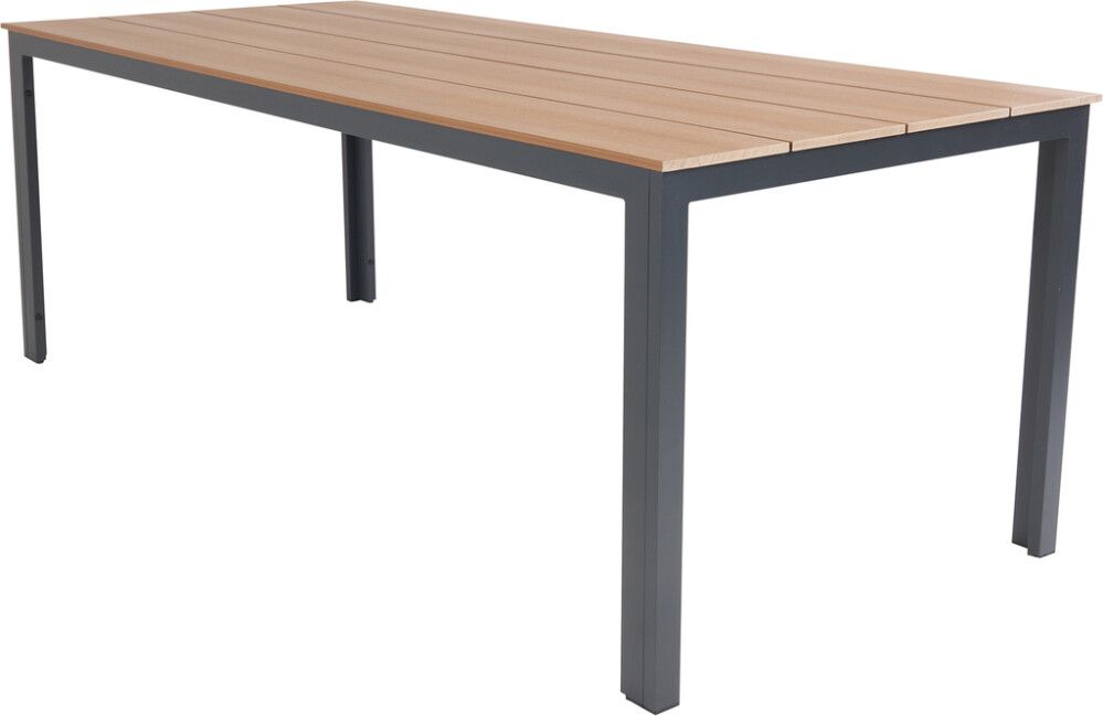 Laud Sunfun Anne 205 x 90 cm, tiik/must